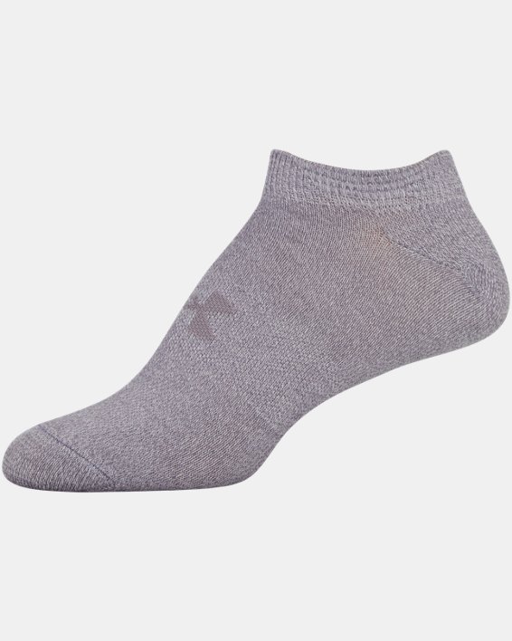 Women's UA Essential No Show – 6-Pack Socks, Gray, pdpMainDesktop image number 4